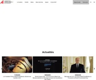 Fpa2.org(Fondation Prince Albert II de Monaco) Screenshot