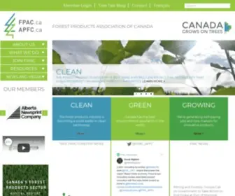 Fpac.ca(The Forest Products Association of Canada) Screenshot