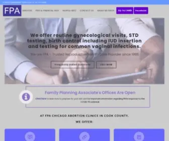 Fpachicago.com(Family Planning Associates Medical Group) Screenshot