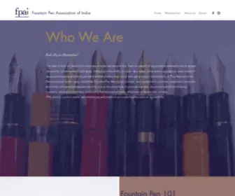 Fpai.co.in(Fountain Pen Association of India) Screenshot