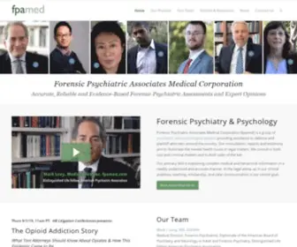 Fpamed.com(Forensic Psychiatric Associates Medical Corporation) Screenshot