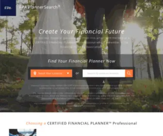 Fpanet.org(Professional or Advisor) Screenshot