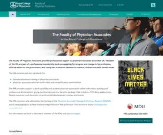 Fparcp.co.uk(The physician associate) Screenshot