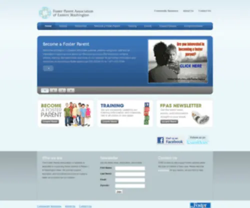 Fpas.org(Foster Parents Association of Eastern Washington) Screenshot