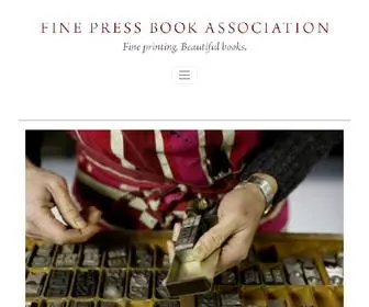 Fpba.com(Fine Press Book Association) Screenshot