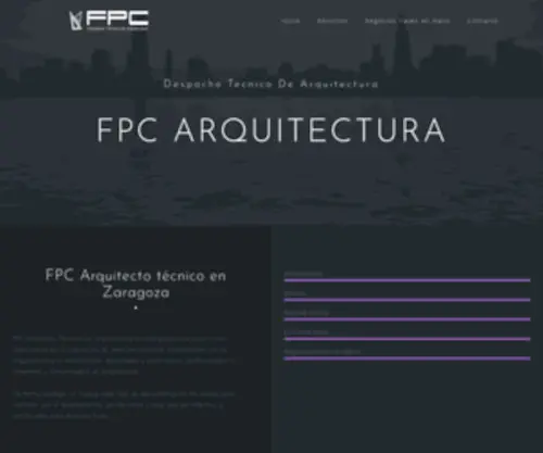 Fpcarquitectura.com(Inicio) Screenshot