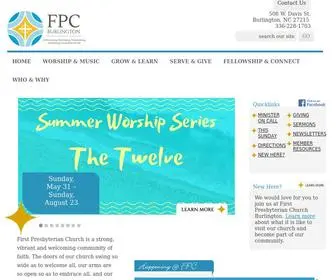 FPcburlington.org(First Presbyterian Church Burlington) Screenshot