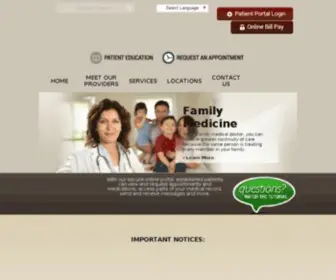 FPCDoctors.com(Family Practice Center) Screenshot