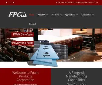 FPcfoam.com(Foam Products Corporation) Screenshot