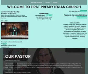 FPcmicity.org(First Presbyterian Church of Michigan City Welcome) Screenshot