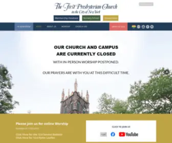 FPCNYC.org(The First Presbyterian Church in the City of New York) Screenshot