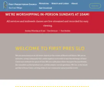 FPCslo.org(First pres slo) Screenshot