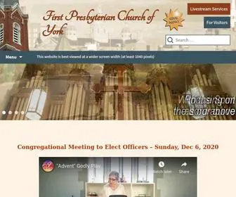 FPcyork.org(First Presbyterian Church of York) Screenshot