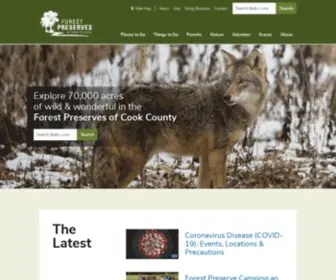 FPDCC.com(Forest Preserves of Cook County) Screenshot