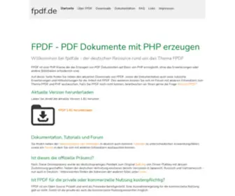 FPDF.de(Herzlich willkommen) Screenshot