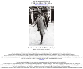 Fpessoa.com.ar(Site de poesias coligidas de FERNANDO PESSOA) Screenshot