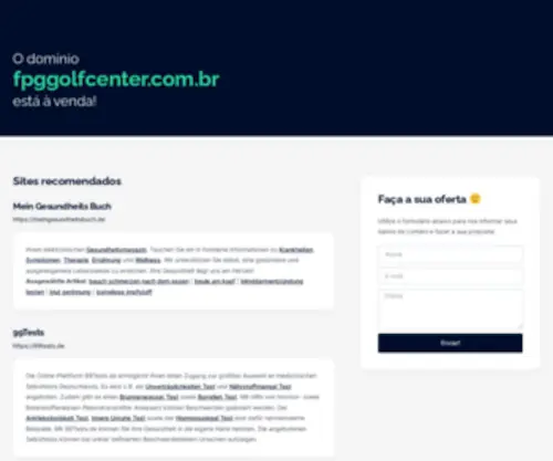 FPggolfcenter.com.br(FPG) Screenshot