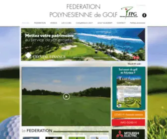 FPG.pf(Site de la Fédération polynésienne de golf) Screenshot