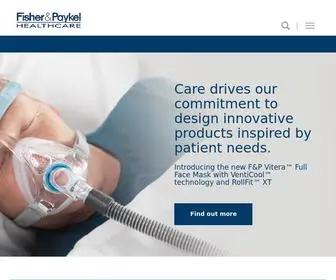FPhcare.com(Fisher & Paykel Healthcare) Screenshot