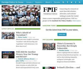 Fpif.org(Foreign Policy in Focus) Screenshot