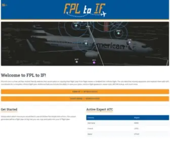 FPltoif.com(Infinite Flight FPL Converter) Screenshot