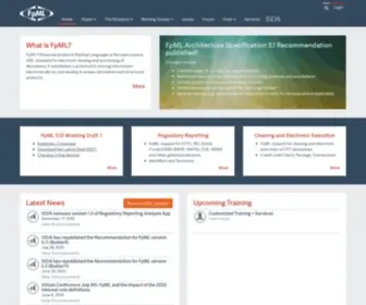 FPML.org(Financial products Markup Language) Screenshot