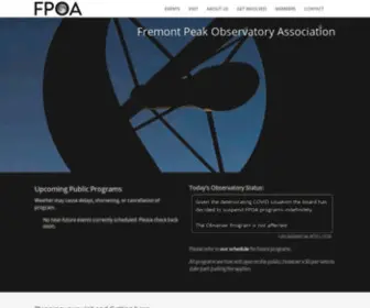 Fpoa.net(Fremont Peak Observatory Association) Screenshot