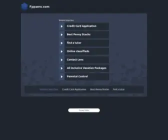 Fppaero.com(صفحه اصلی) Screenshot