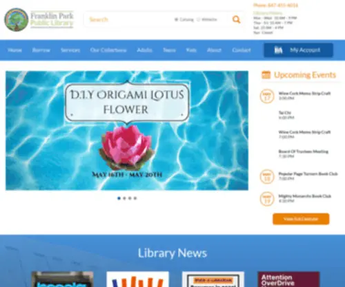 FPPLD.org(Franklin Park Public Library) Screenshot