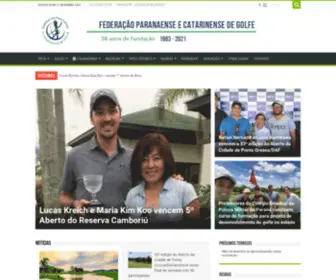 FPrgolfe.com.br(Federação Paranaense e Catarinense de Golfe) Screenshot