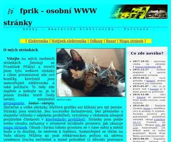 Fprik.net(Osobní WWW stránka (top)) Screenshot