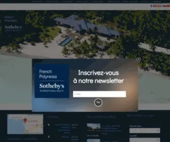 Fpsir.com(Agence immobilière de luxe en Polynésie française) Screenshot