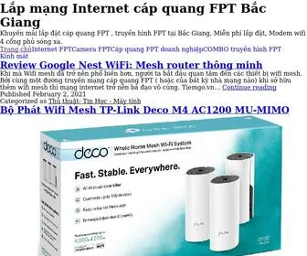 FPtbacGiang.org(Lắp mạng Internet cáp quang FPT Bắc Giang) Screenshot