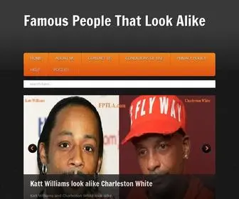 FPtla.com(Famous People That Look Alike) Screenshot