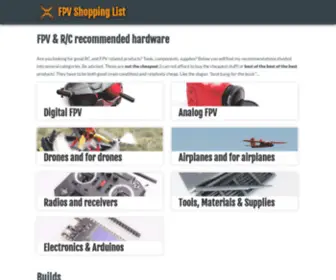 FPV-Shopping-List.com(FPV Shopping List) Screenshot
