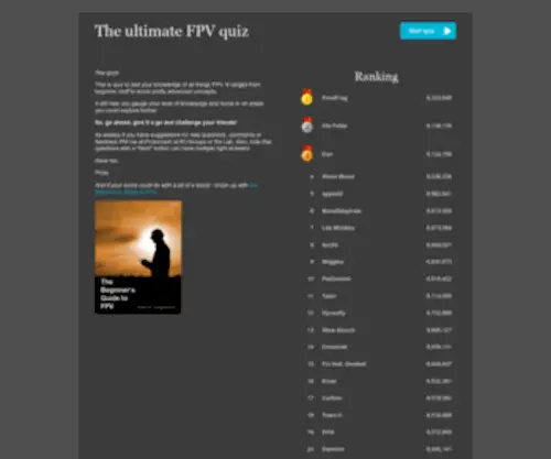 FPvquiz.com(The Ultimate FPV Quiz) Screenshot
