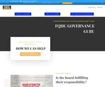 FQHcgovernanceguru.com(FQHC Governance Guy) Screenshot