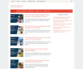 Fqsinternational.com(Tiket Masuk Wisata Indonesia) Screenshot