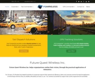 Fqwireless.com(Future Quest Wireless Inc. specializes in) Screenshot