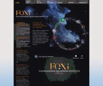 Fqxi.org(Foundational Questions Institute) Screenshot