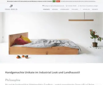 Fraaiberlin.de(Minimalistisches Design trifft auf Berliner Charme) Screenshot