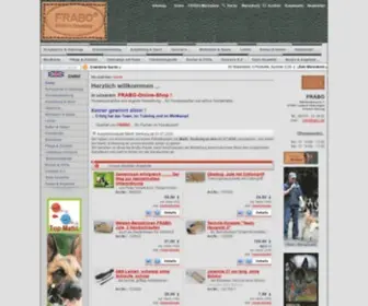 Frabo.de(Online-Shop für Hundesportler und Hundehalter) Screenshot