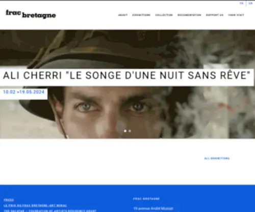 Fracbretagne.fr(Découvrez la programmation du Frac Bretagne) Screenshot