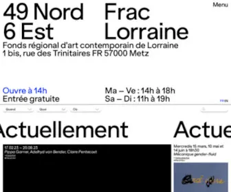 Fraclorraine.org(FRAC Lorraine) Screenshot