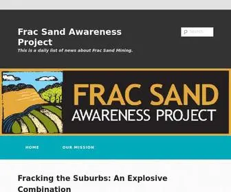 Fracsandawareness.com(Frac Sand Awareness Project) Screenshot