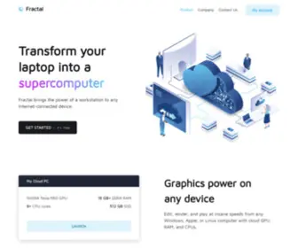 Fractalcomputers.com(Load pages instantly. Use 10x less memory. Enjoy complete privacy. Whist) Screenshot