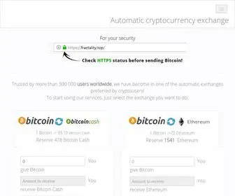 Fractality.top(Bitcoin Exchange) Screenshot