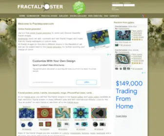 Fractalposter.com(Fractal posters) Screenshot