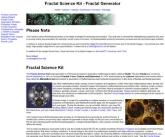 Fractalsciencekit.com(Fractal Science Kit) Screenshot