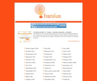 Fractalum.com(Annuaire de recherche internet) Screenshot